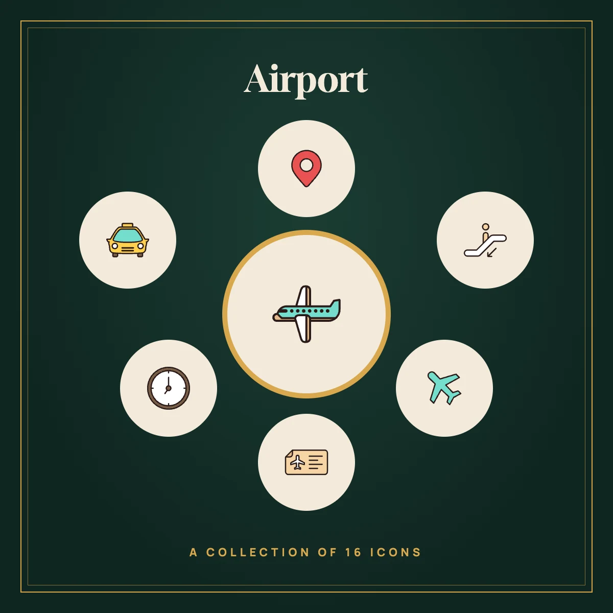 Airport Icon Collection Vol. 1 (Colour)