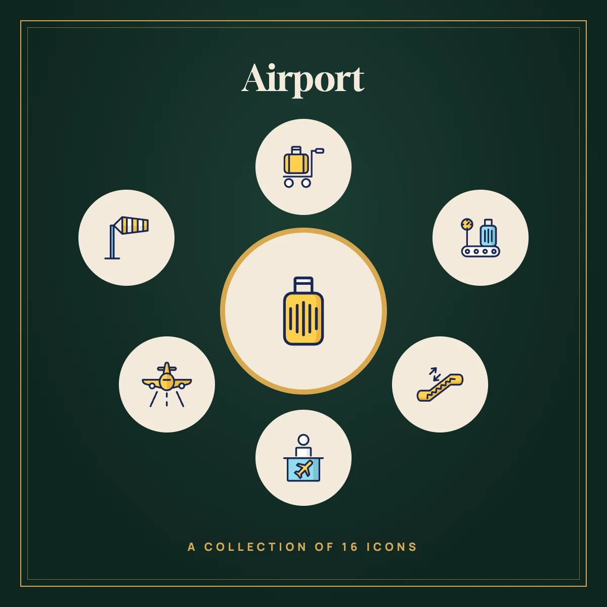Airport Icon Collection Vol. 2 (Colour)