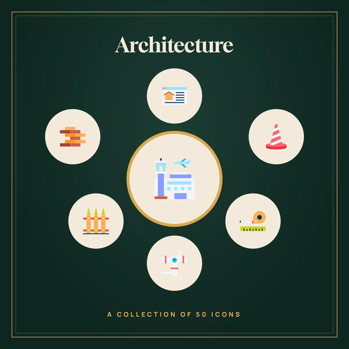 Architecture Icon Collection (Colour)