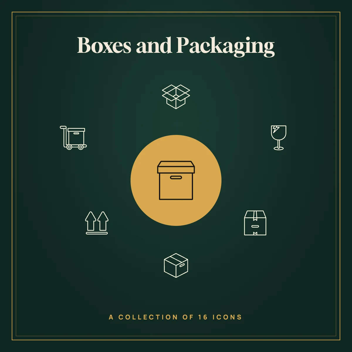 Boxes and Packaging Icon Collection Vol. 1