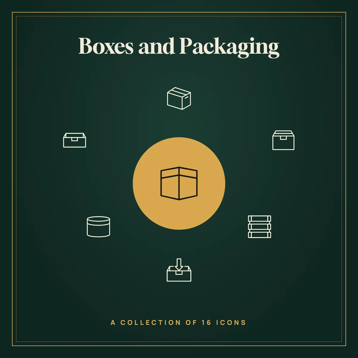 Boxes and Packaging Icon Collection Vol. 2