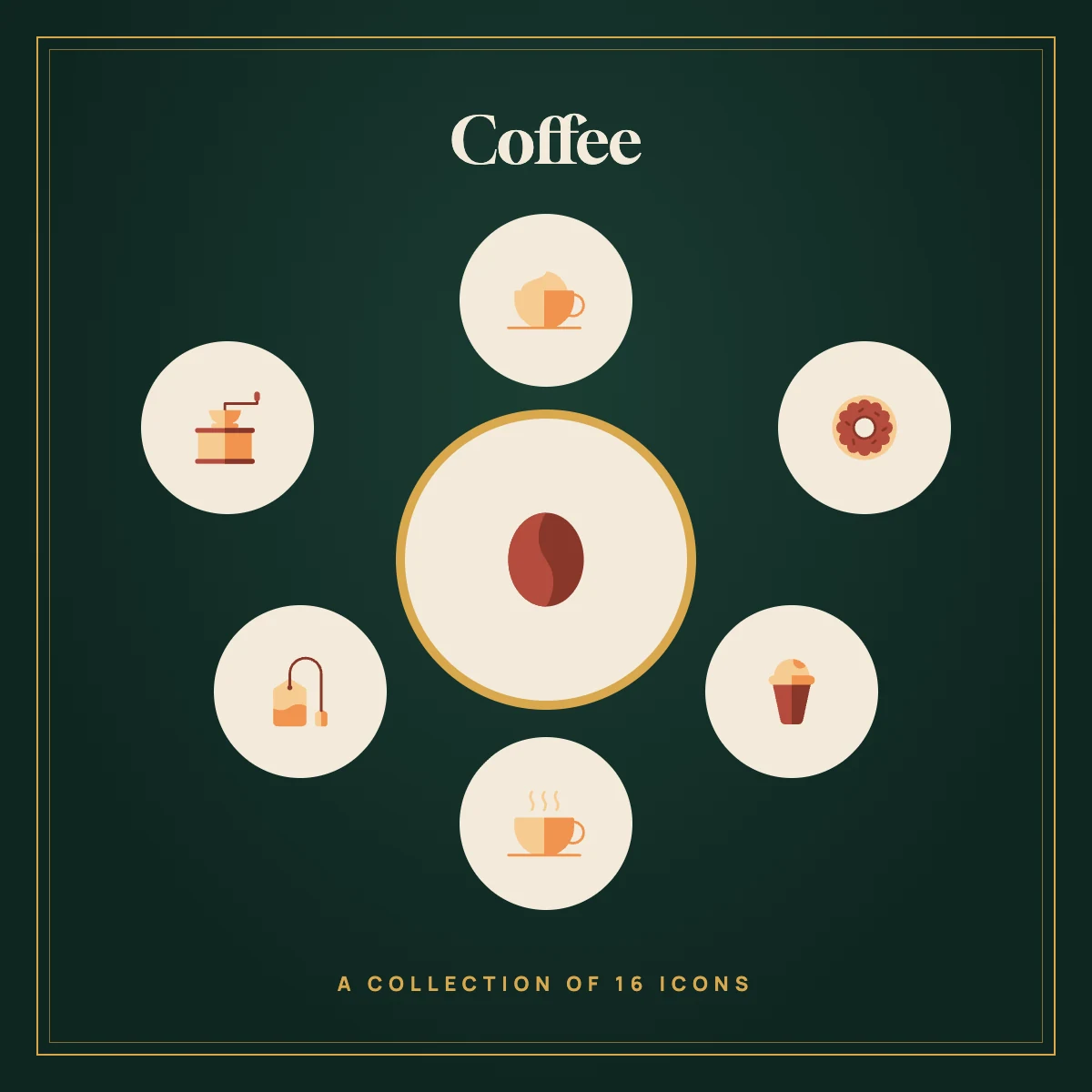 Coffee Icon Collection Vol. 1 (Colour)