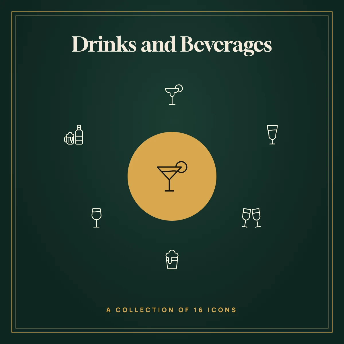 Drinks and Beverages Icon Collection Vol. 1