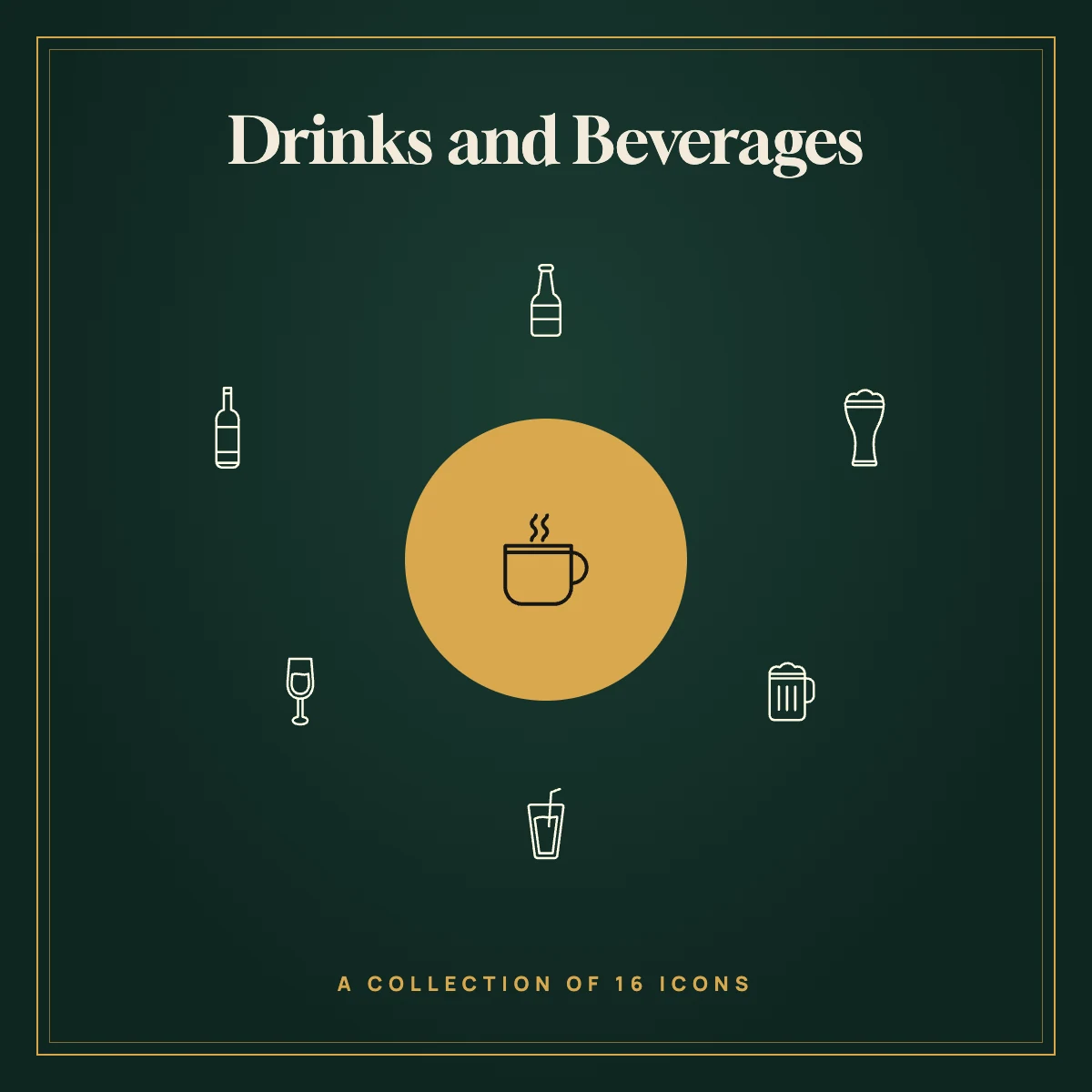 Drinks and Beverages Icon Collection Vol. 3