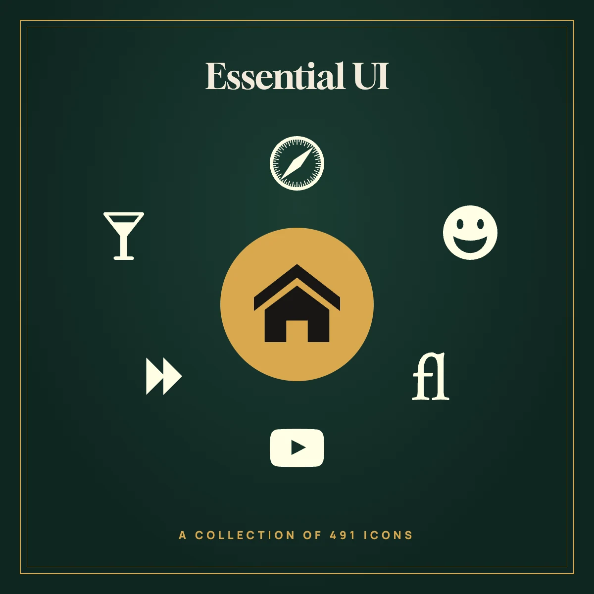 Essential UI Icon Collection (Solid)