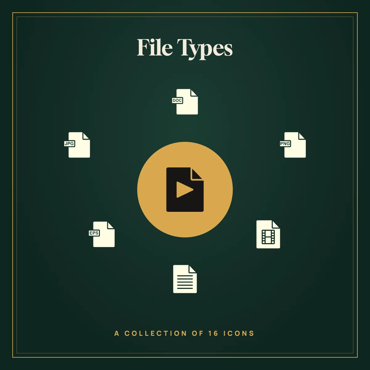 File Types Icon Collection (Solid)