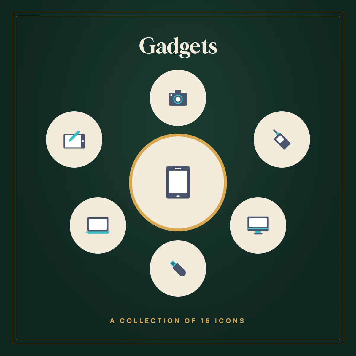 Gadgets Icon Collection (Colour)