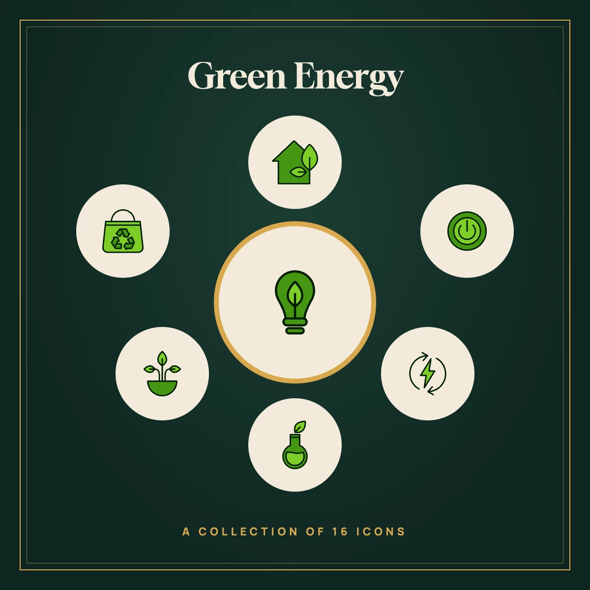 Green Energy Icon Collection Vol. 2 (Colour)