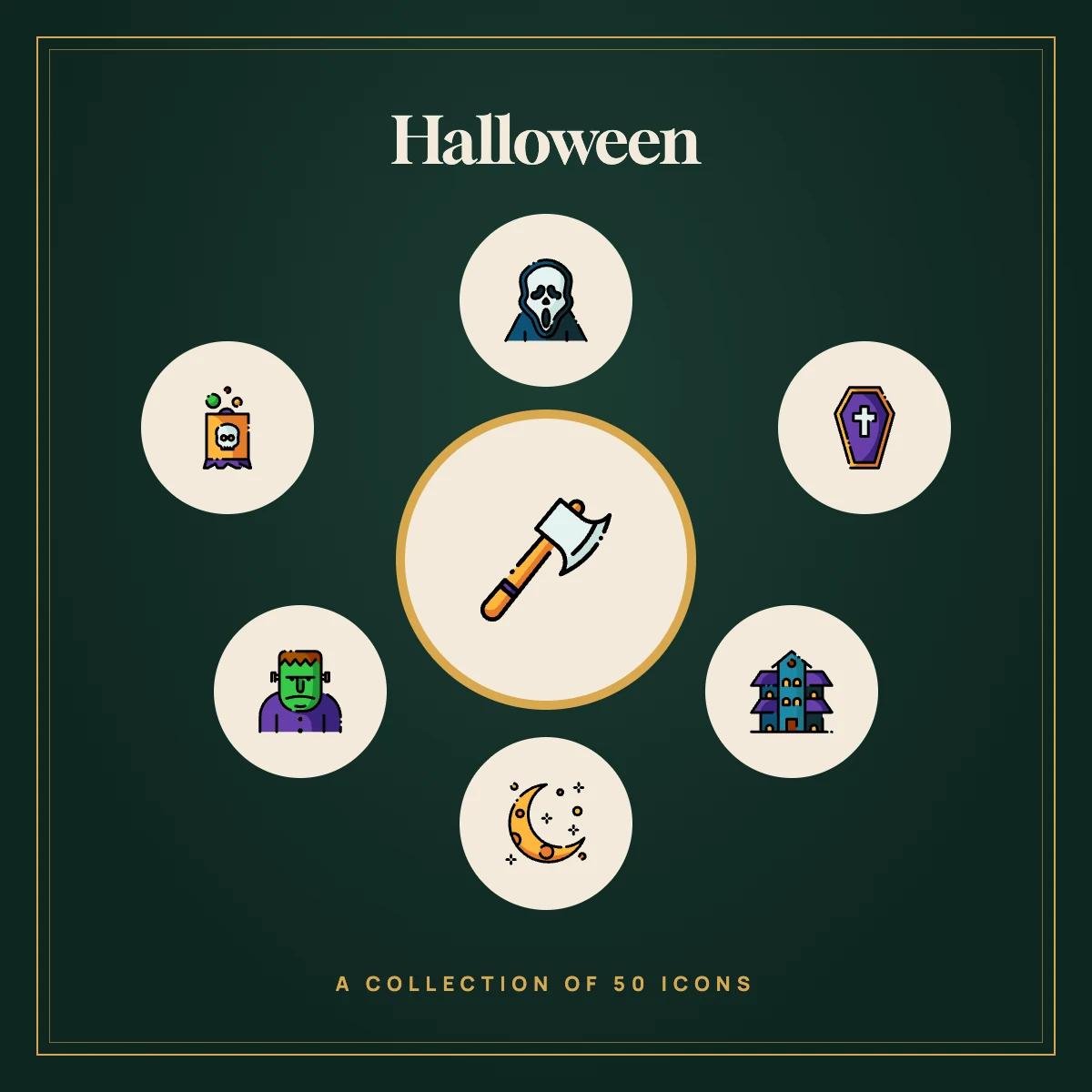 Halloween Icon Collection (Colour)