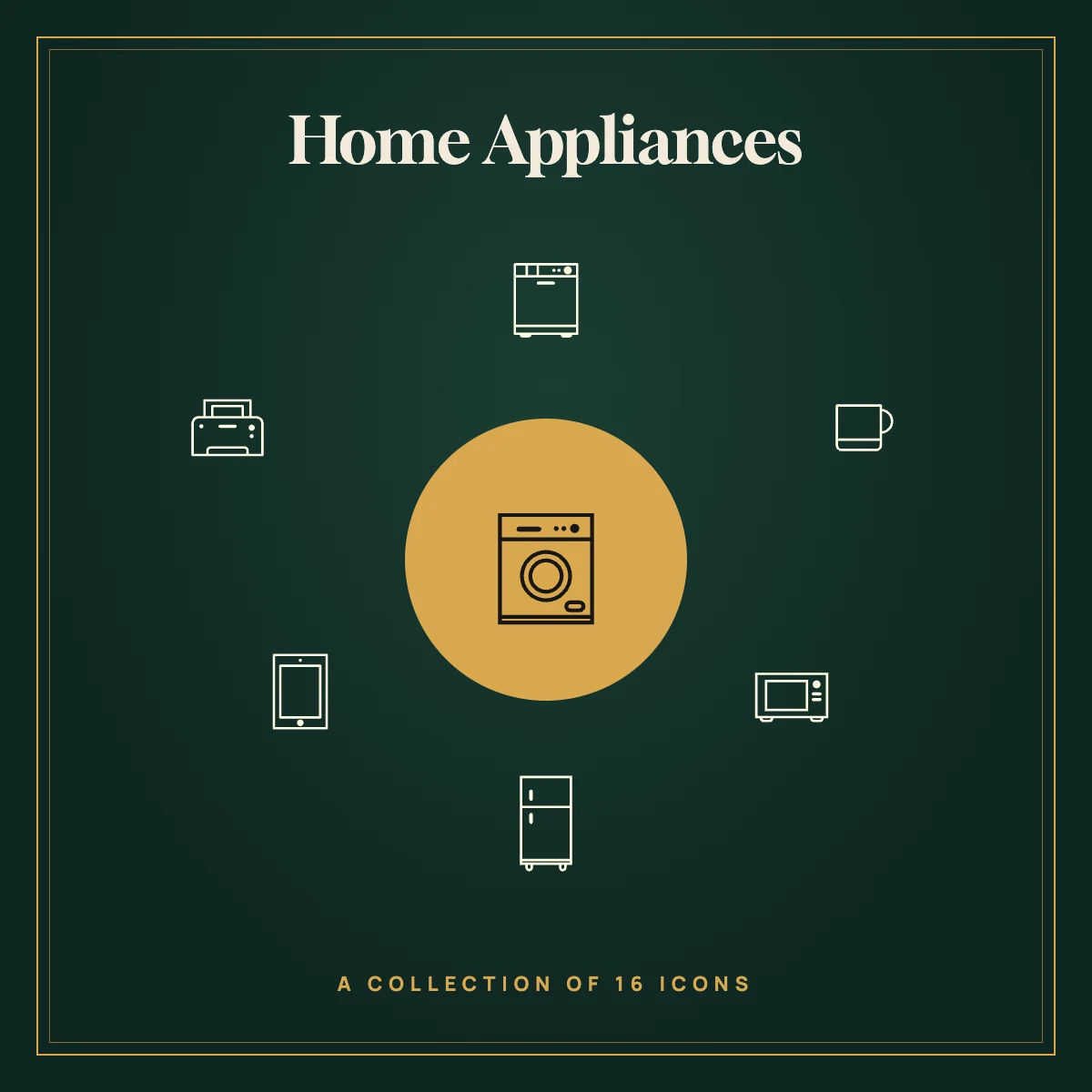 Home Appliances Icon Collection