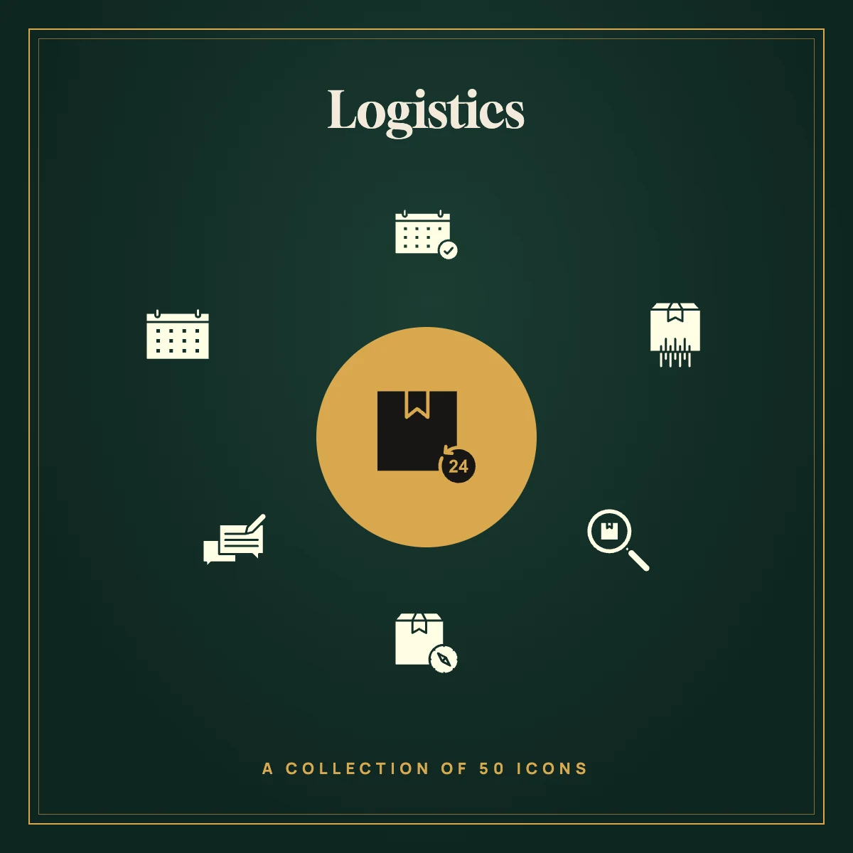 Logistics Icon Collection (Solid)