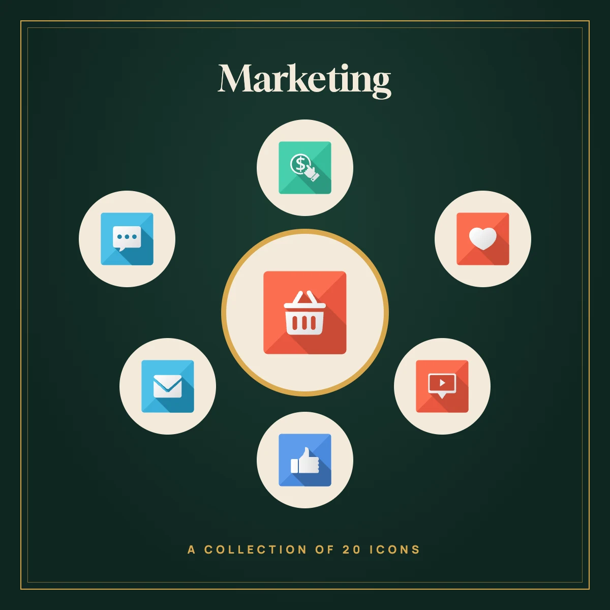 Marketing Icon Collection (Colour)