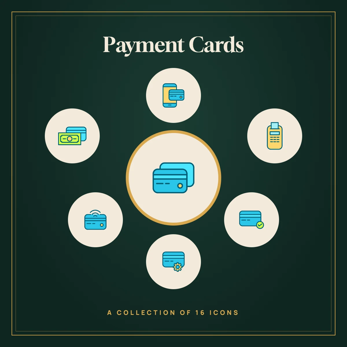 Payment Cards Icon Collection (Colour)