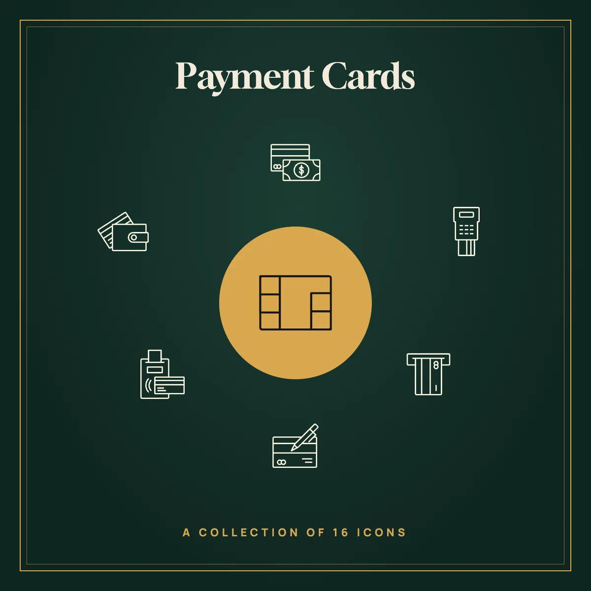 Payment Cards Icon Collection