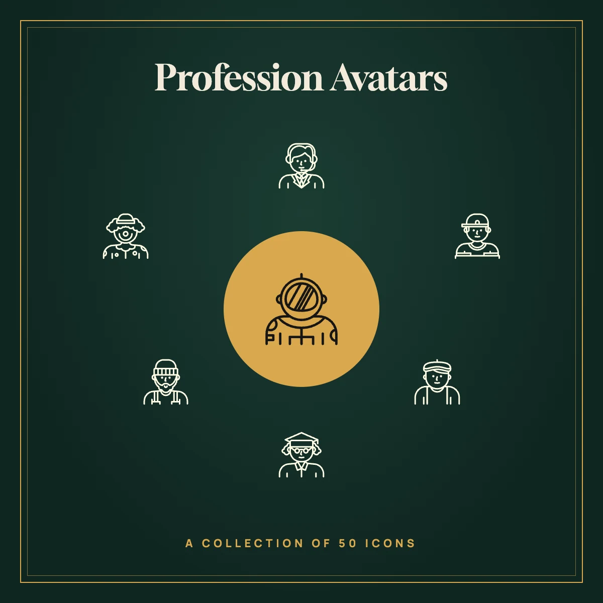 Profession Avatars Icon Collection