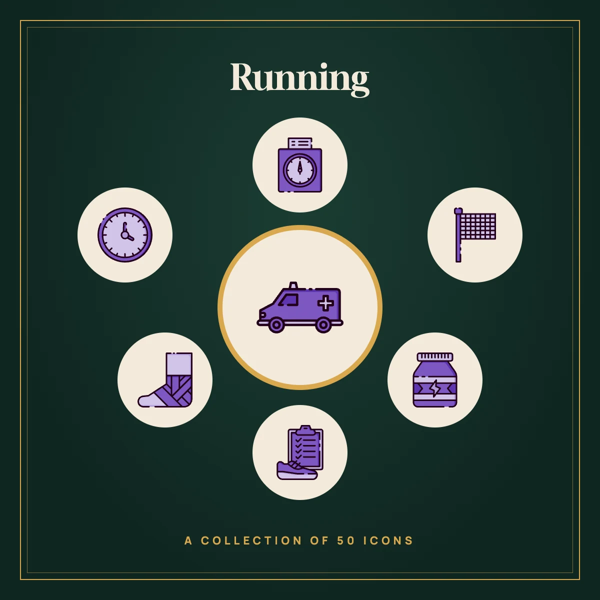 Running Icon Collection (Colour)
