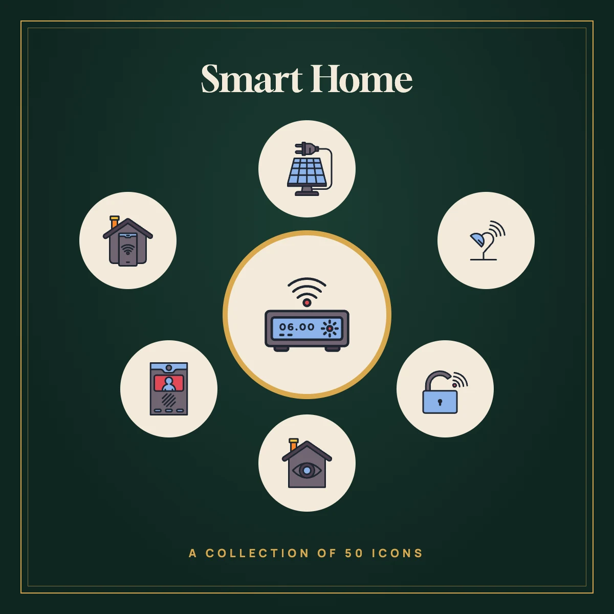 Smart Home Icon Collection (Colour)