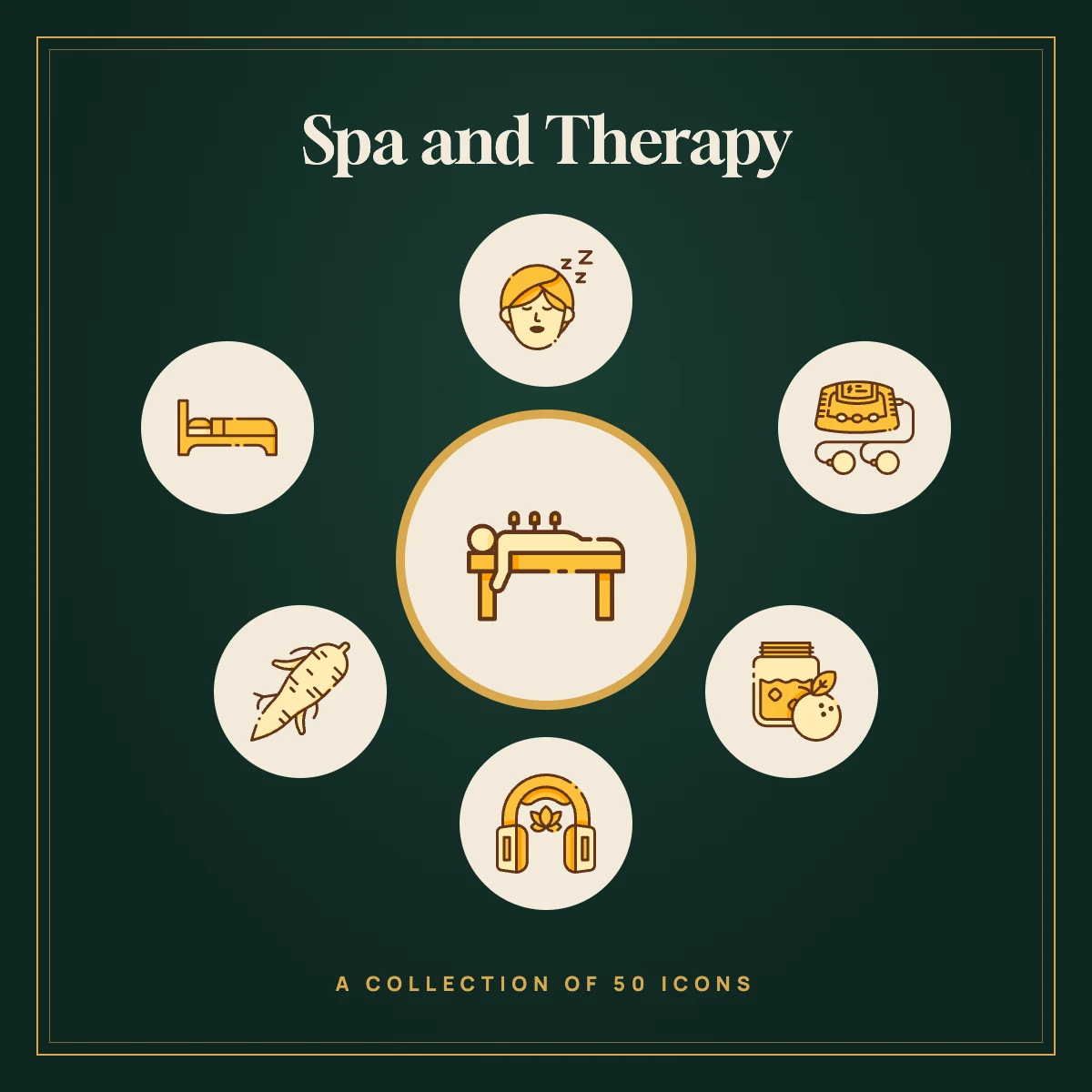 Spa and Therapy Icon Collection (Colour)