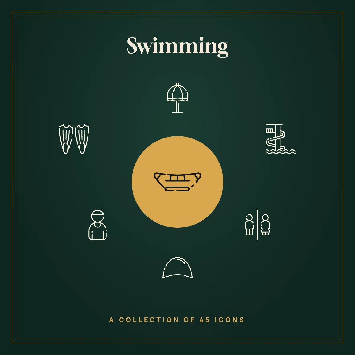 Swimming Icon Collection