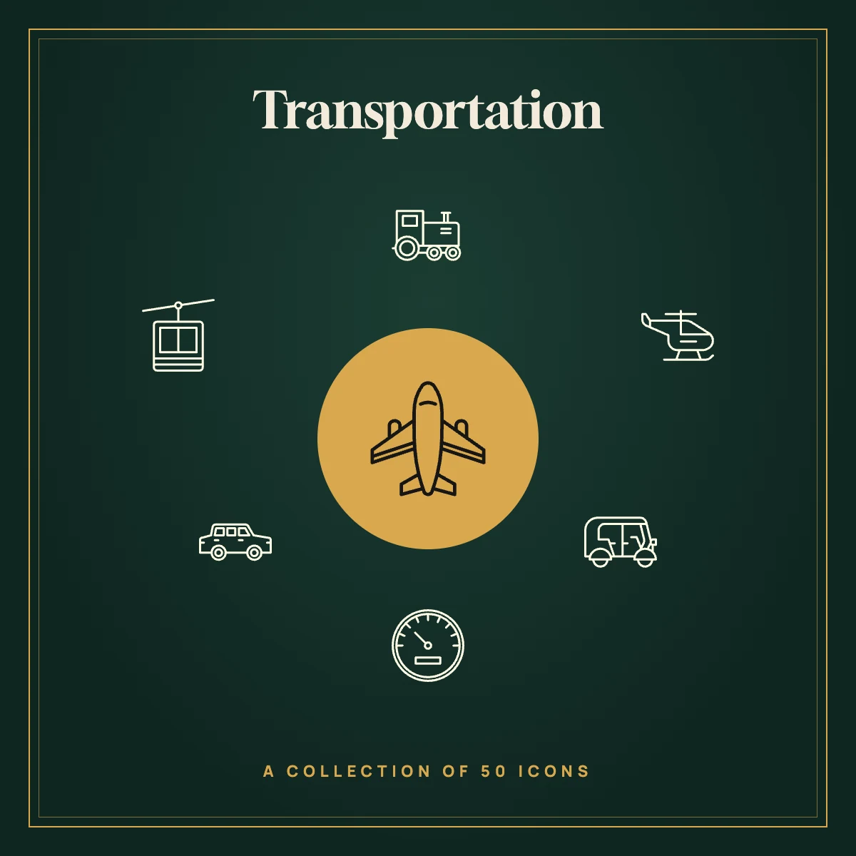 Transportation Icon Collection