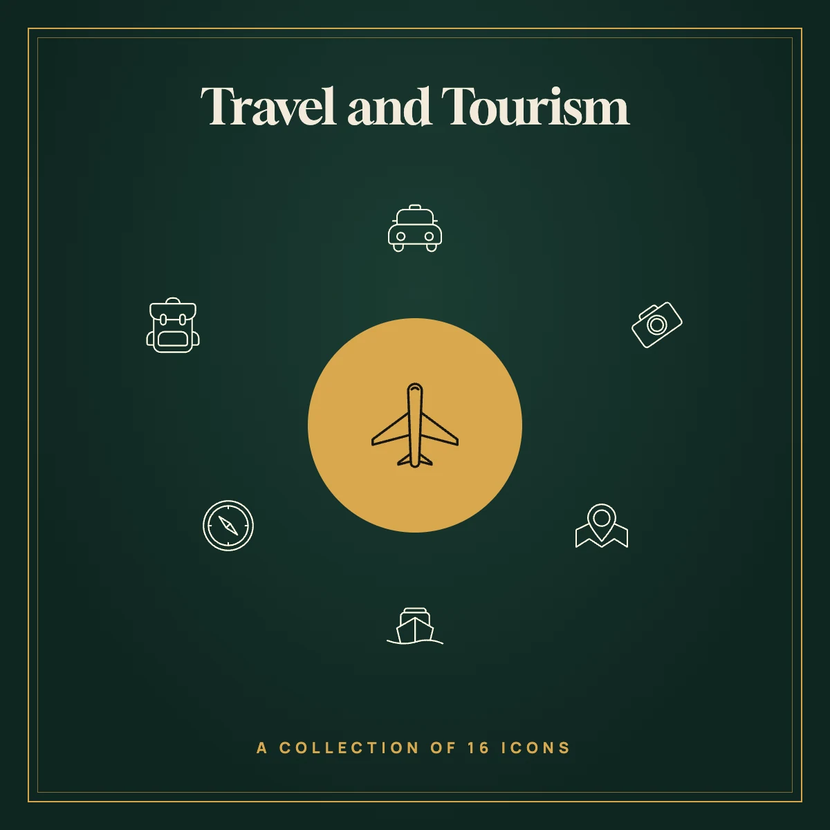 Travel and Tourism Icon Collection